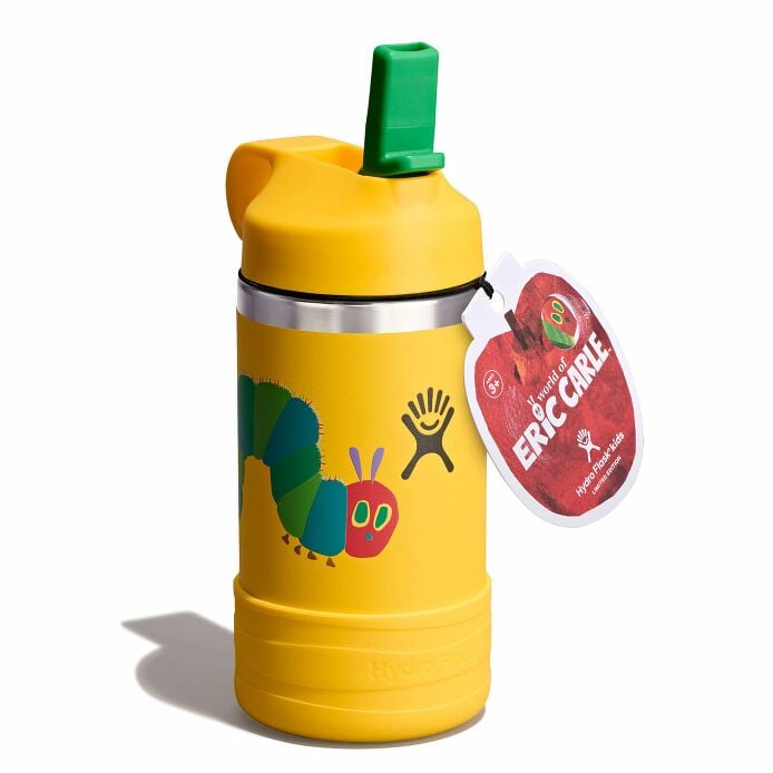 kids-12-oz-bottle-world-of-eric-carletm-r6 le26-w12-1000-kids-12-oz-wide-straw-cap-and-boot-yellow-caterpillar-angled-lid-open-withtag_1.jpg